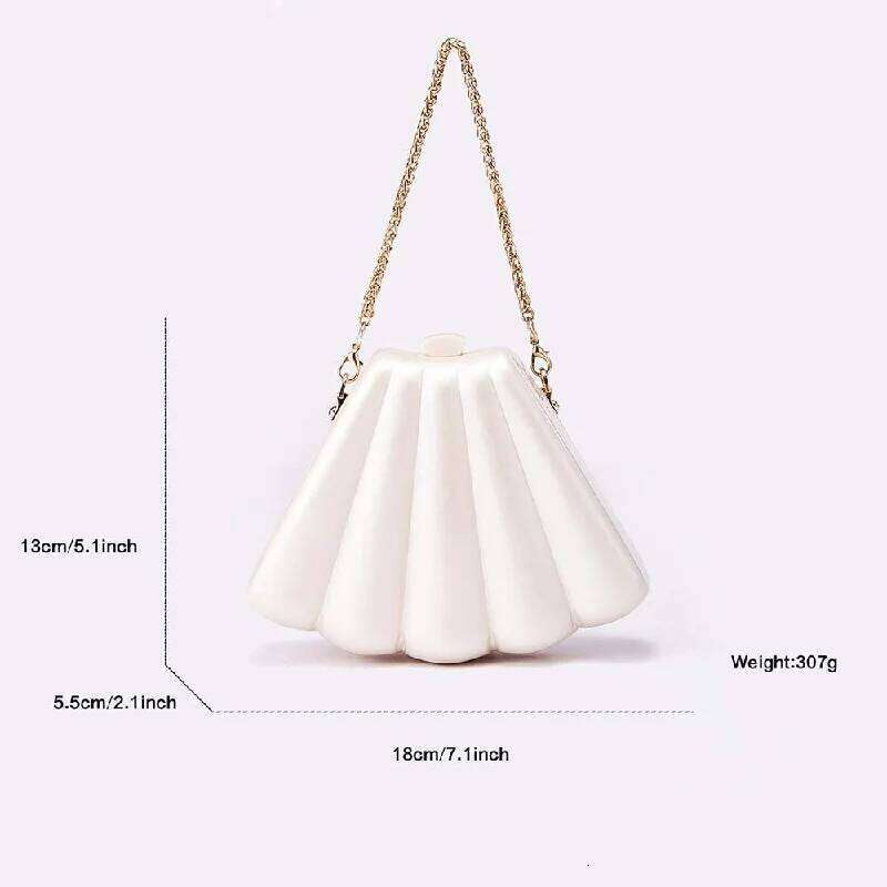 Evening Party Shoulder Acrylic Crossbody Bag Shell Clutch Fashion Wedding New Womens Pink Purse Custom Name Milky White