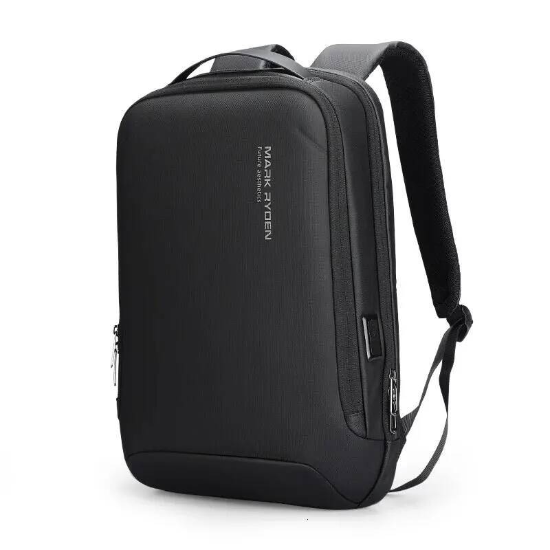 Slim Laptop for Men Business Minimalist Backpack YKK Zipper Scratch Resistant With USB