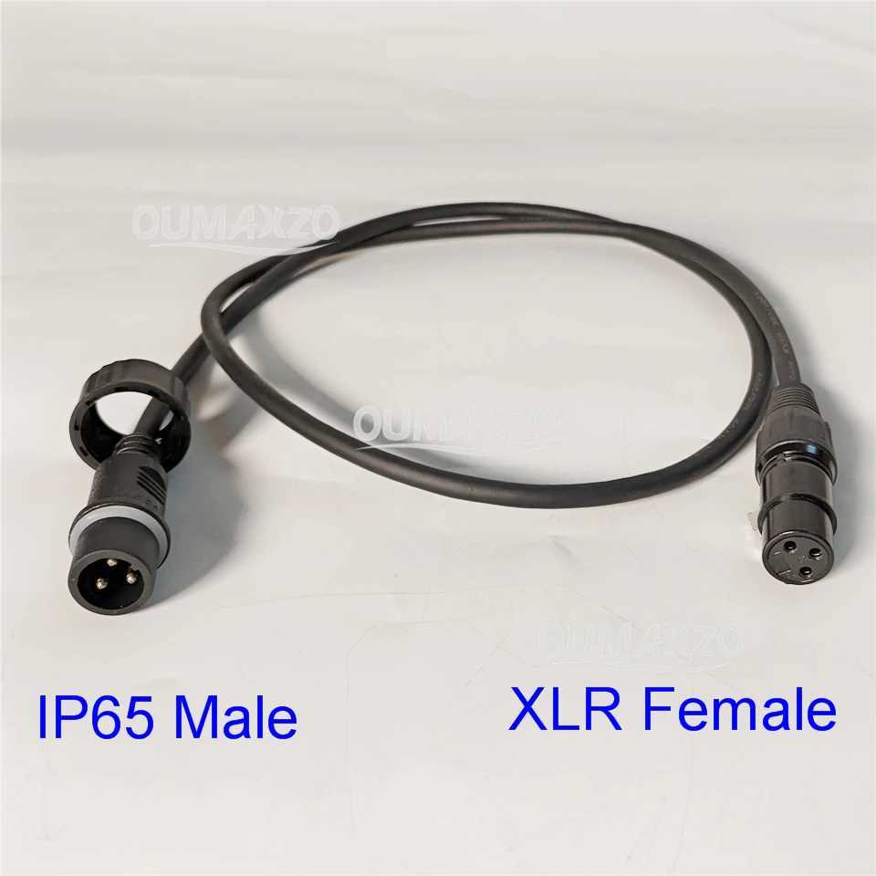 1M ip65 Outdoor Stage light Waterproof 3 pin dmx adapter ip65 DMX512 Signal adapter switching Line DMX Signal Adapter CableXJ250527