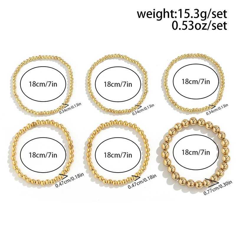 Heart Pendant with Bead Stacking Adjustable Bracelets for Women Fashion Jewelry Minimalist Accessories W250526