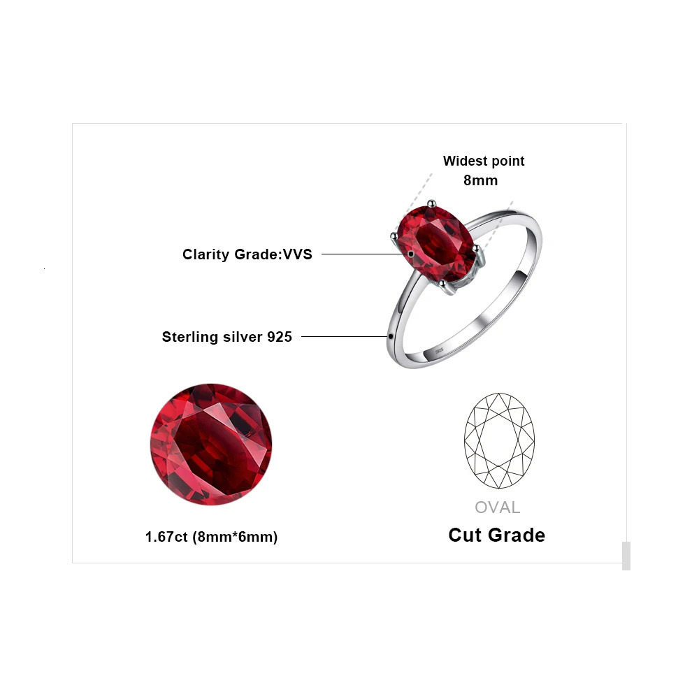 Jewelry Genuine Garnet Amethyst Citrine Peridot Blue Topaz 925 Sterling Silver Rings for Women Colorful Gemstone Jewelry 250519