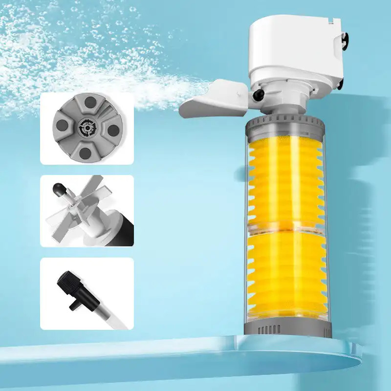 Aquarium Silent Electric FilterFilter Pump For Fish Tank Ultra Quiet 3 In 1 Internal Filter Water Pump Aquarium Accessories 250523