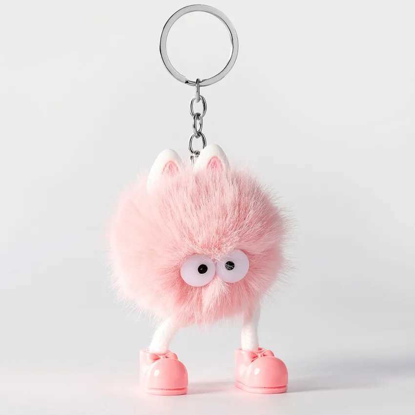 Cartoon Plush Monster Keychain Hot Selling Items Cute Girl Backpack Car Keychains Accessories Girlfriend Gifts W250526