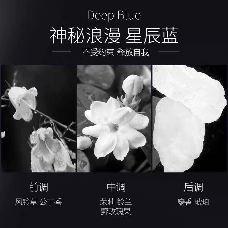 Long-lasting Gender-neutral Essential Oil Spritz Evoking Fresh Blue Flower Scents