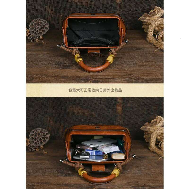MOTAORA Handmade Handbags For Women Leather Shoulder 2025 New Vintage Carved Ladies Hand Bags Designer Bag