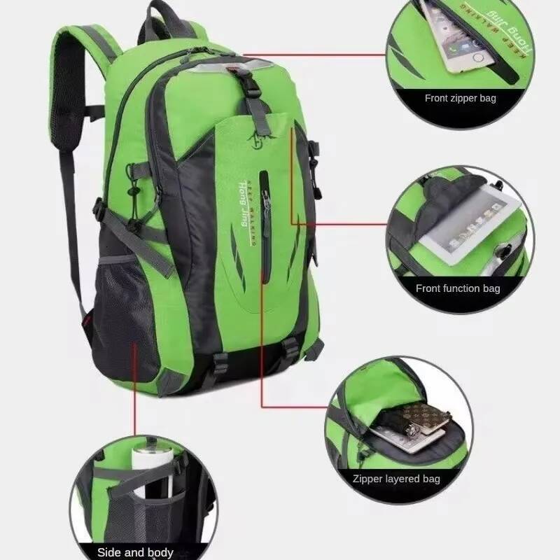 Quality Nylon Waterproof Backpacks Climbing Travel Bags Hiking Outdoor Sport School Bag Men Backpack Women