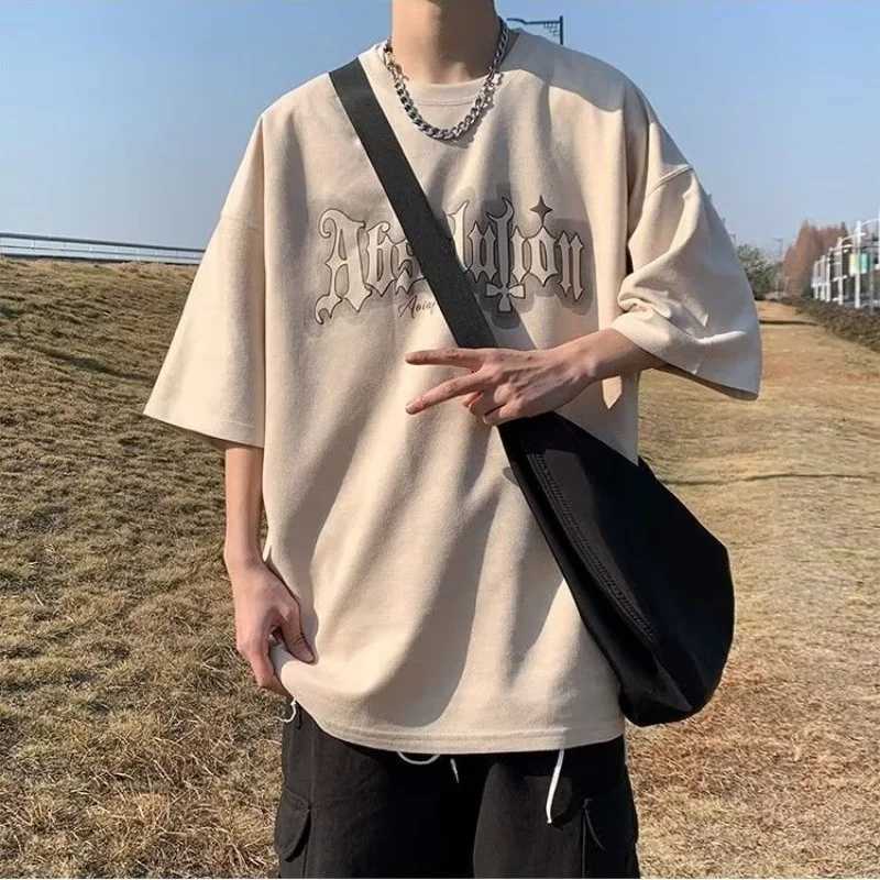 8XL Casual Short Sleeve Loose Printed Retro American Gothic Hollow T-shirt Z250527