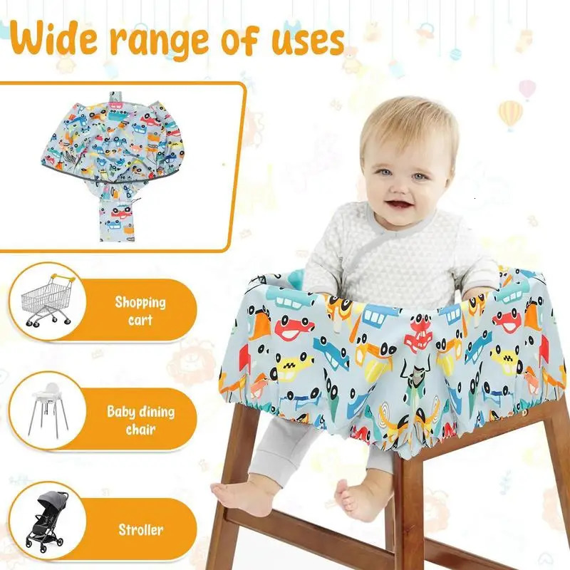 Children Supermarket Grocery Shopping Cart Cover Baby Seat Pad Antidirty Waterproof Covers Kids Portable Traveling Cushion 250527