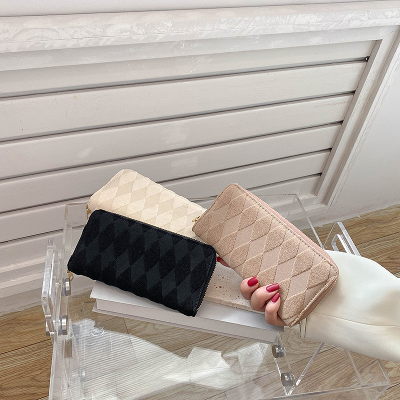 Women's wallet new Korean style long fashion large capacity handbag double-layer double zipper mobile phone bag designer men's wallet