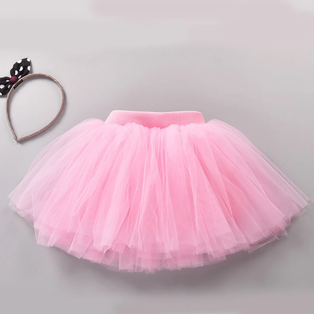 Baby Girls Tutu Fluffy Skirt Toddler Princess Ballet Dance Tulle Mesh Kids Cake Cute Clothes Pettiskirt 250527