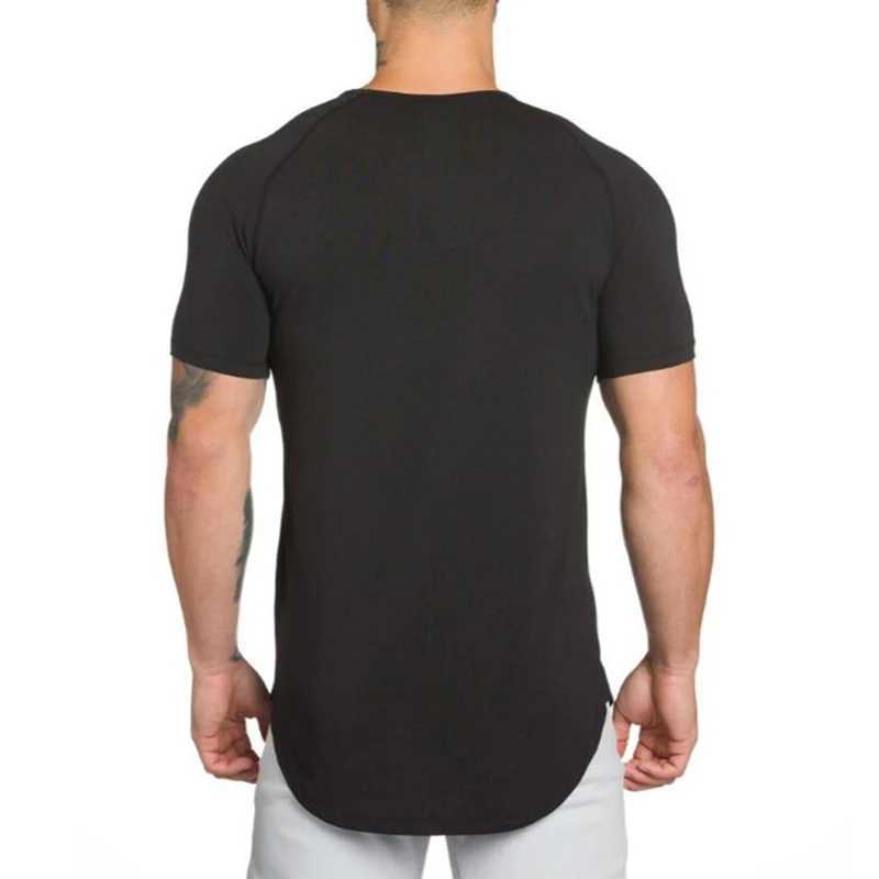 2023 Mens T-shirt Male Sports Gym Muscle Fitness T Shirt Blouses Loose Short Sleeve Summer Bodybuilding Tee Tops Mens Clothing Z250527
