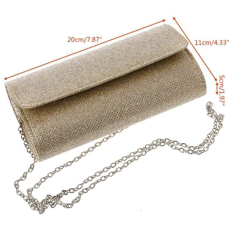 Women's Evening Shoulder Bag Bridal Clutch Party Prom Wedding Envelope Handbag