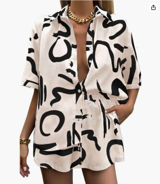 2025Women's 2 Piece Boho Set Summer Beach Casual
