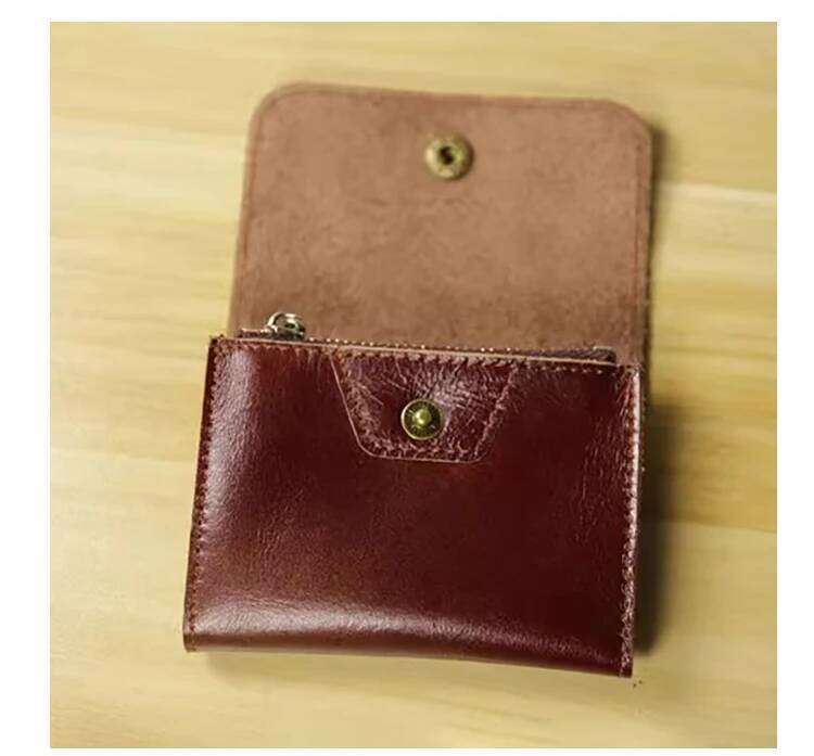 Retro Small Holders Men And Women Vintage Mini Thin Money Bag Hasp Zipper Short Wallet For Credit Card Slim Coin Purse