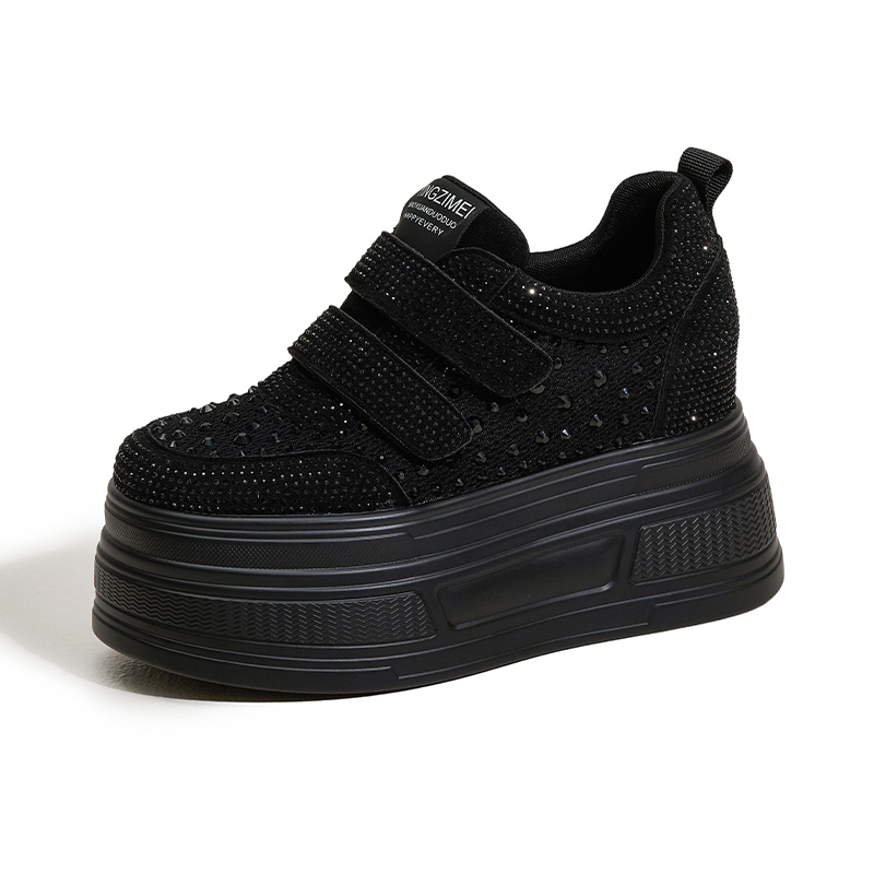 Designer The 2025 Summer New Versatile Breathable and Perforated Mesh Casual Shoes Thick-Soled Sponge Insole Height-Increasing Women's Shoes Z912