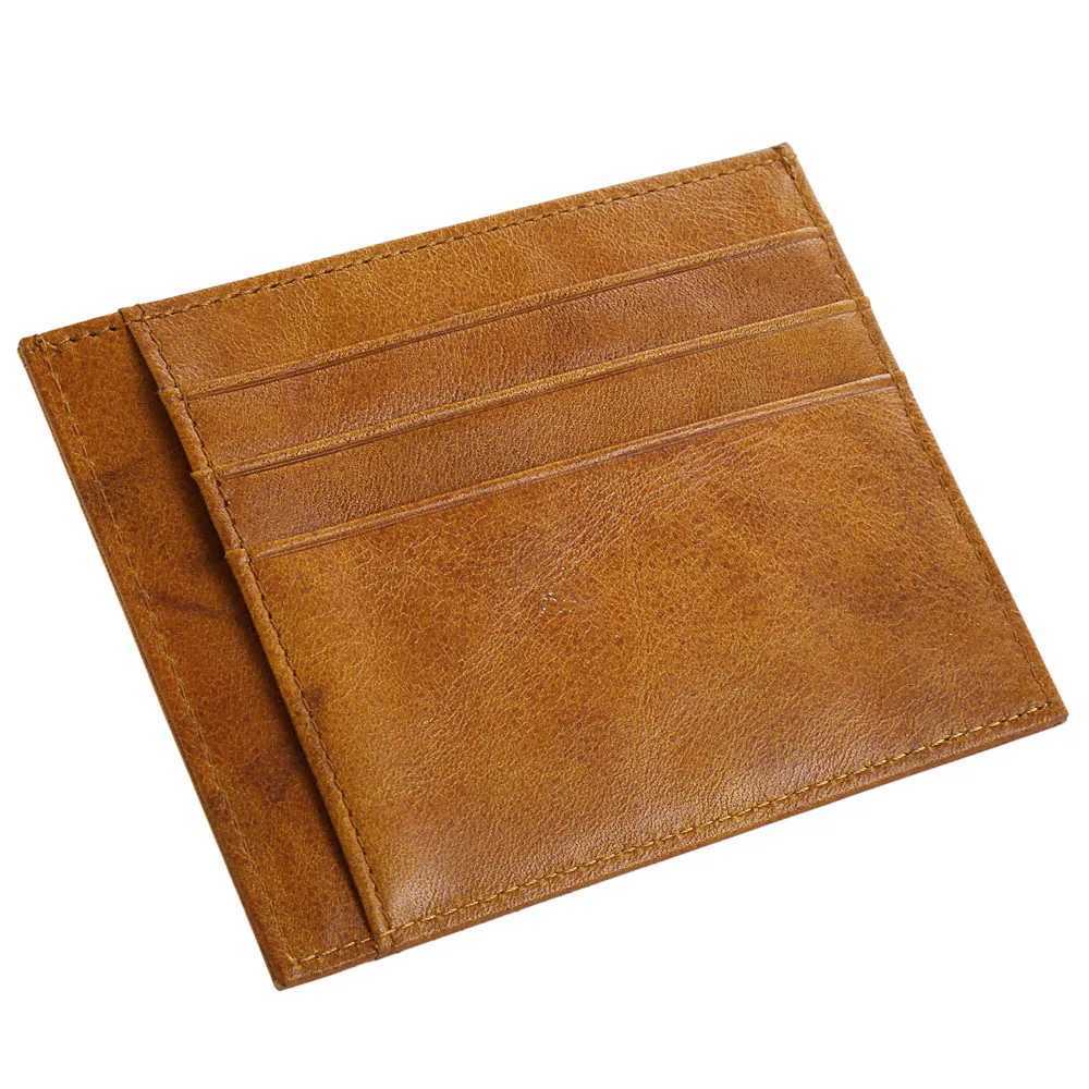 Fashion Slim Men Card Holder Genuine Leather Men Case Wallet Z250527