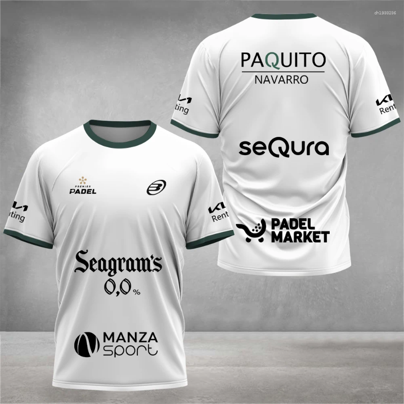 Men's T Shirts Summer Sports Short Sleeve Breathable Padel Top T-shirt Cool Sweat Absorption