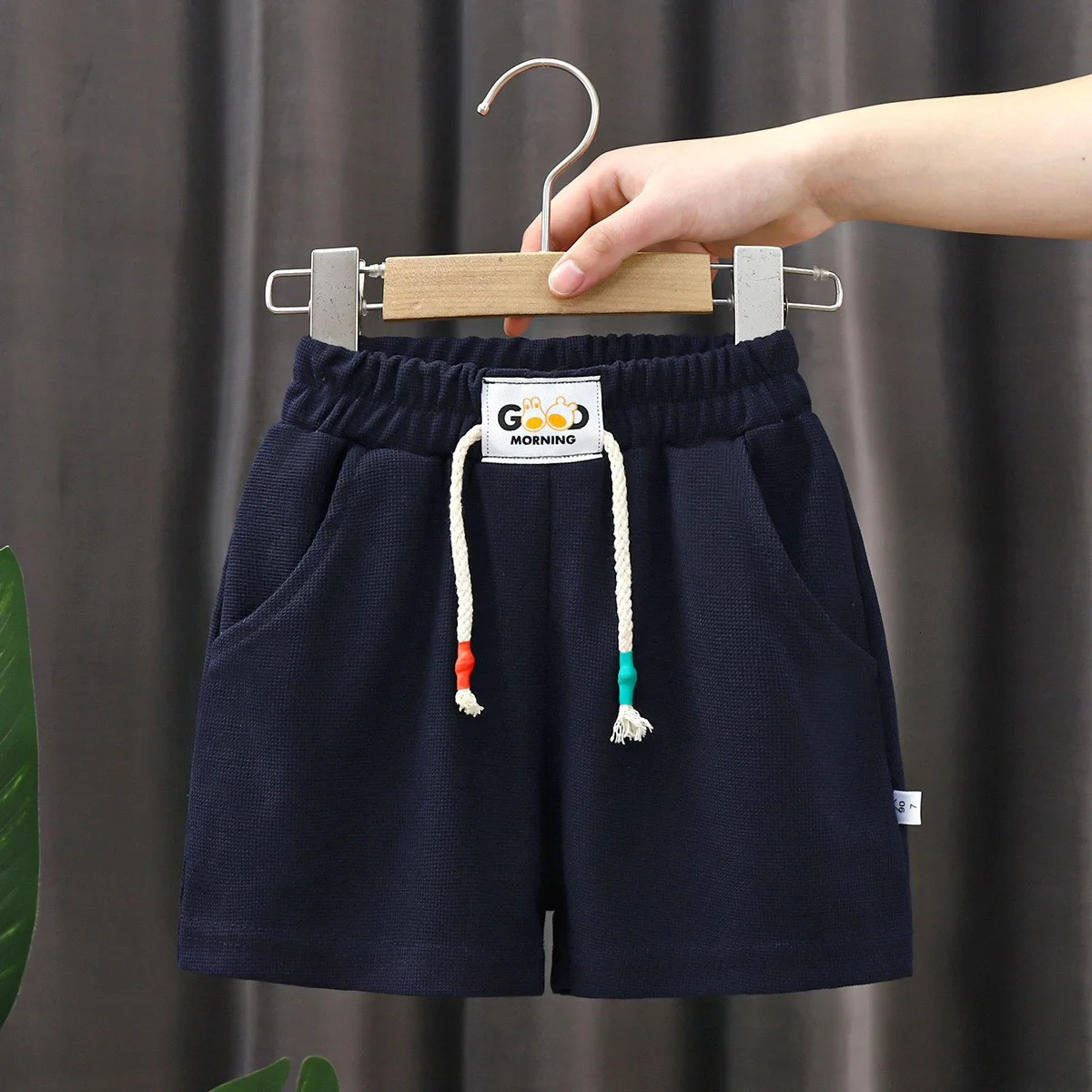 2pcs Summer Kids Shorts Boys Girls Solid Color Short Baby Casual Pant Children Sport Clothing Outwear 250527