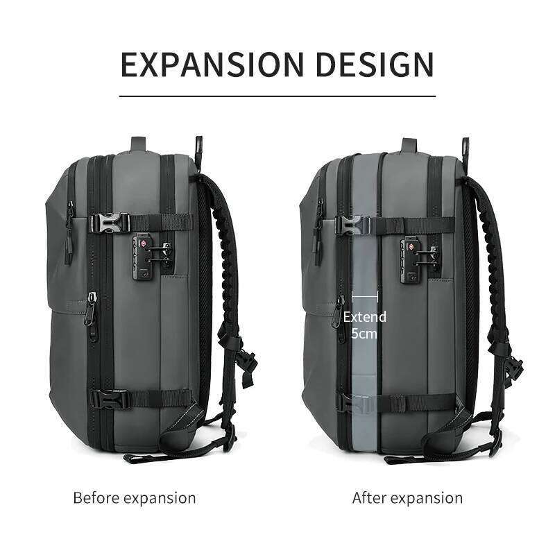 Men Travel vacuum compression inch Laptop Business Large Capacity school Backpack Expanded Hiking backpack