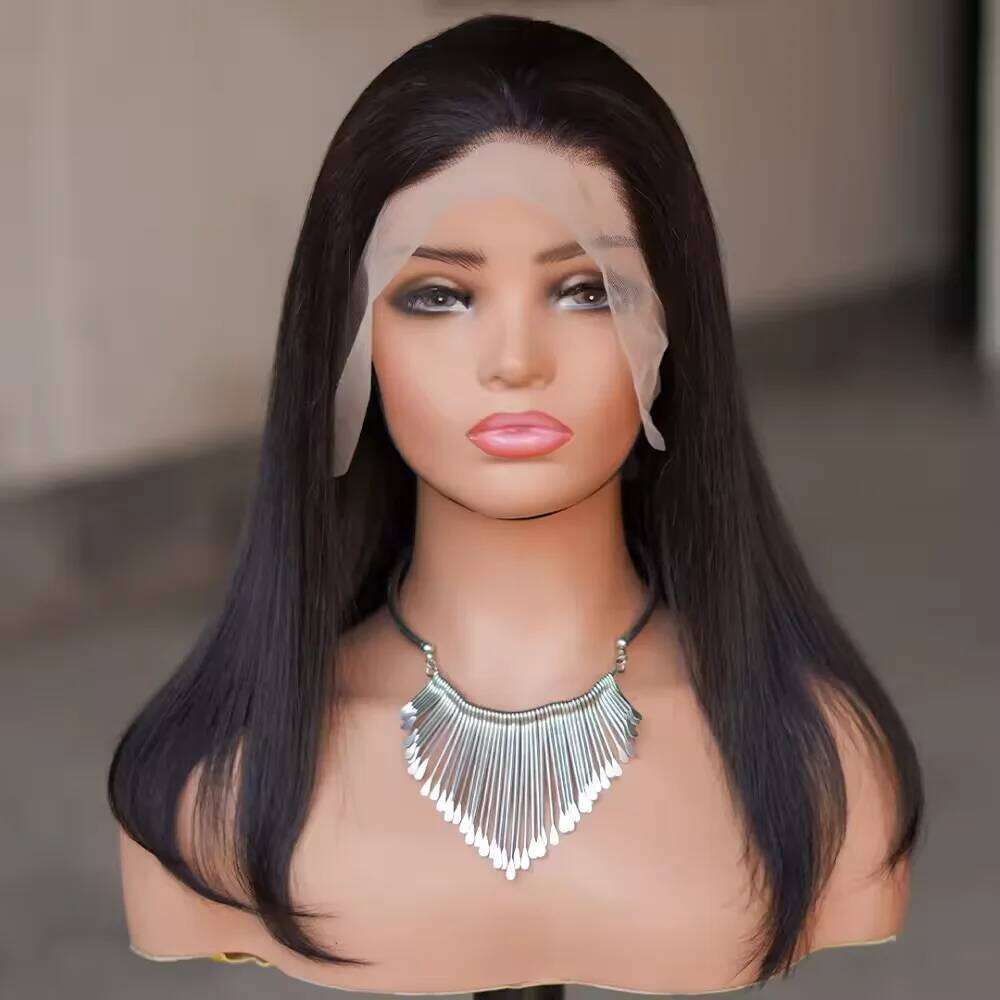 100% Transparent Straight HD Front Bob Human Hair Short 13x6 Lace Frontal Wigs For Women