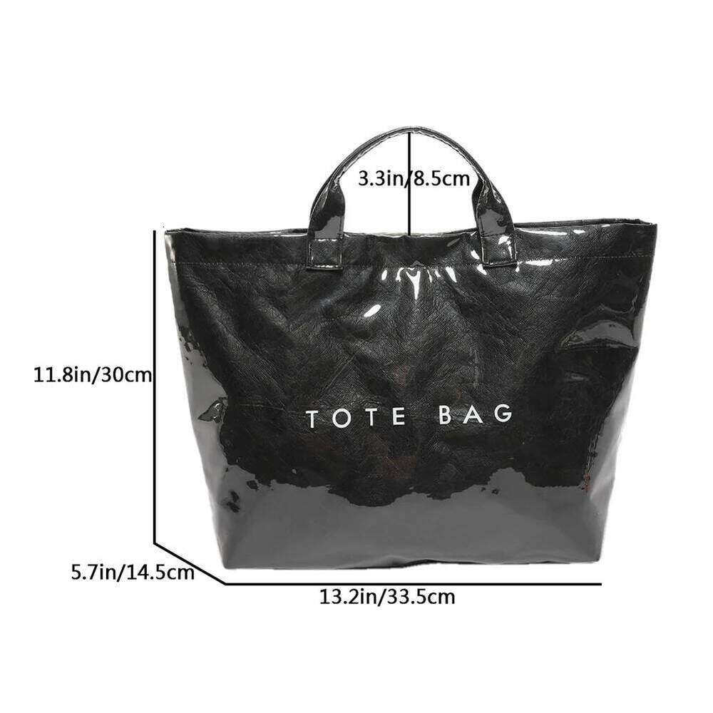 Women's Bags Designer Solid Color Tote New Fashion Women's Designer Shopping Bag Large Capacity Handbag PVC Waterproof Totes Bags