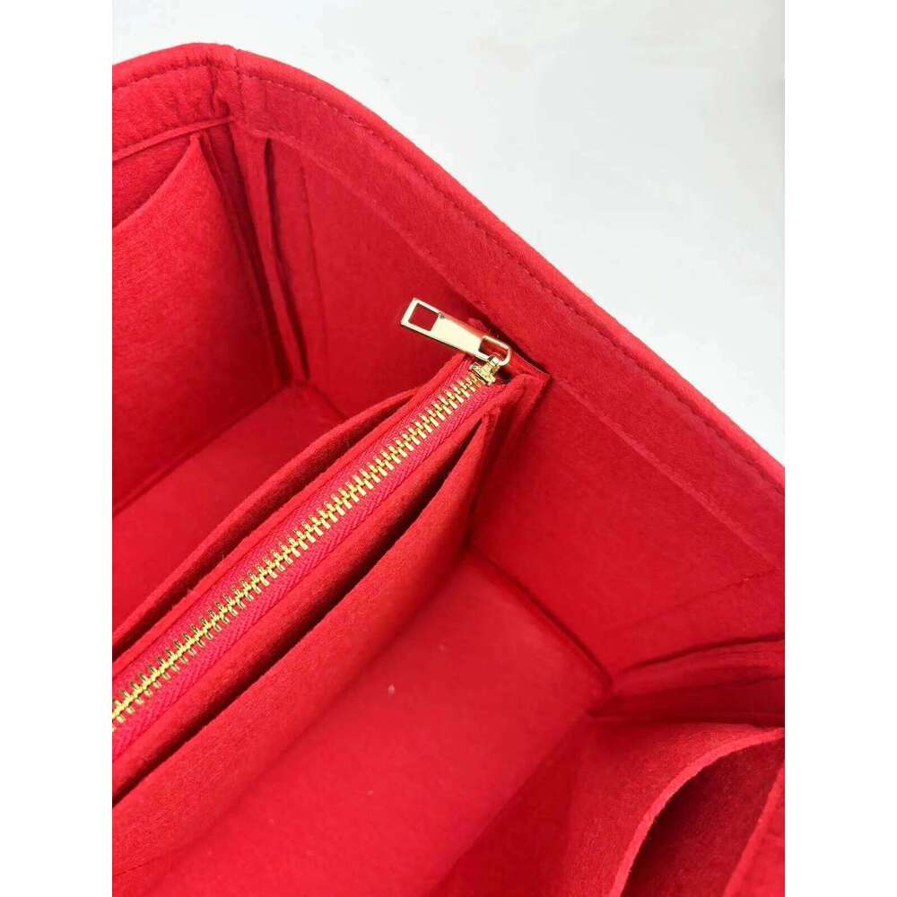 Fits Keepall 45 50 55 60 Insert Organizer Purse Handbag Bag in Bag-3MM Premium Felt(Handmade/20 Colors)w/Detachable Zip Pocket