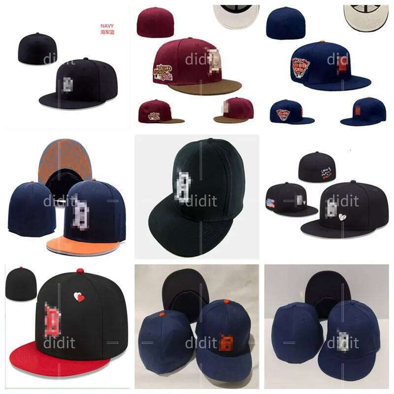 Tigers- B letter Baseball caps Sports men Bone women Hip Hop Man Golf Cap gorras Full Closed Fitted Hats