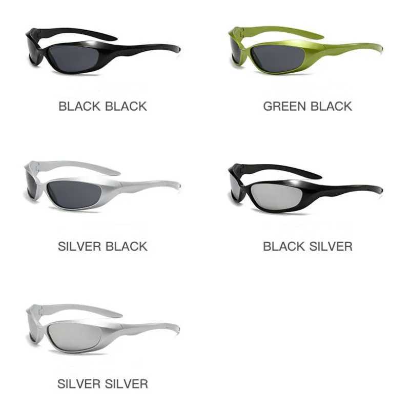Y2K Punk Sports Sunglasses For Men Women Future Sense Integrated Sun Glasses Brand Designer Vintage Shades UV400 Fashion Goggle Z250527