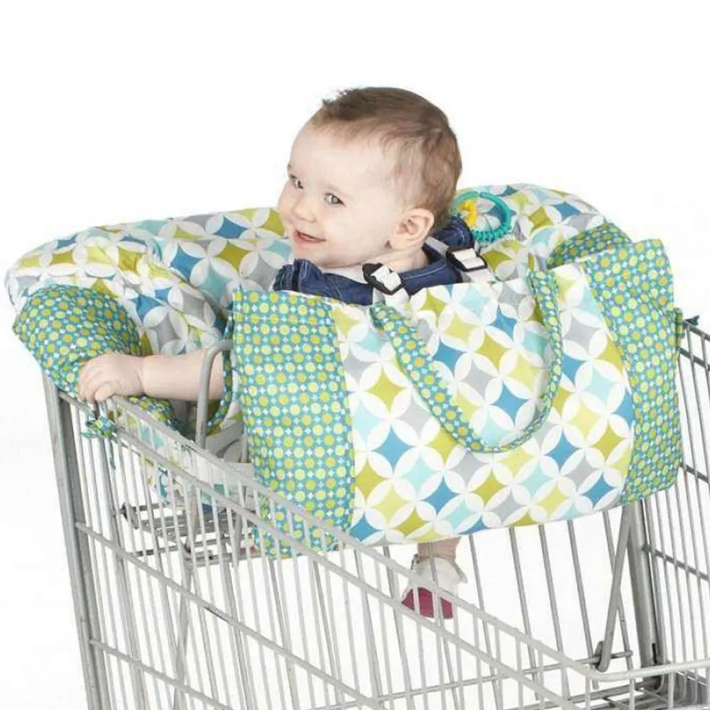 IMBABY Baby Shopping Cart Cover 2in1 Trolley Highchair for born Push Protection with Seat Belt 250527