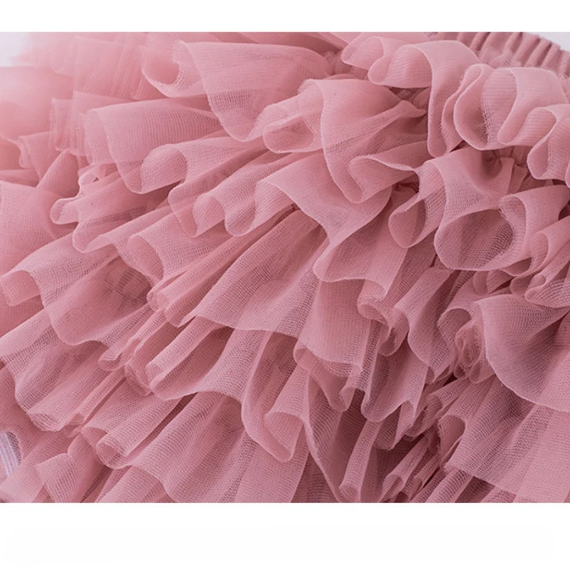 Baby Girls Tutu Fluffy Skirt Toddler Princess Ballet Dance Tulle Mesh Kids Cake Cute Clothes Pettiskirt 15Yrs 250527