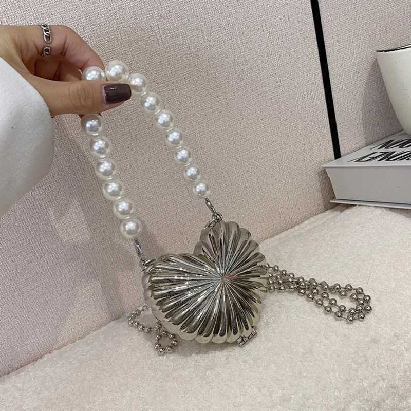 Fashion Metal Lipstick Bag for Women Luxury Dinner Bag Designer Shell Bag High Quality Shoulder Bags Cute Purses Crossbody Bag W250527
