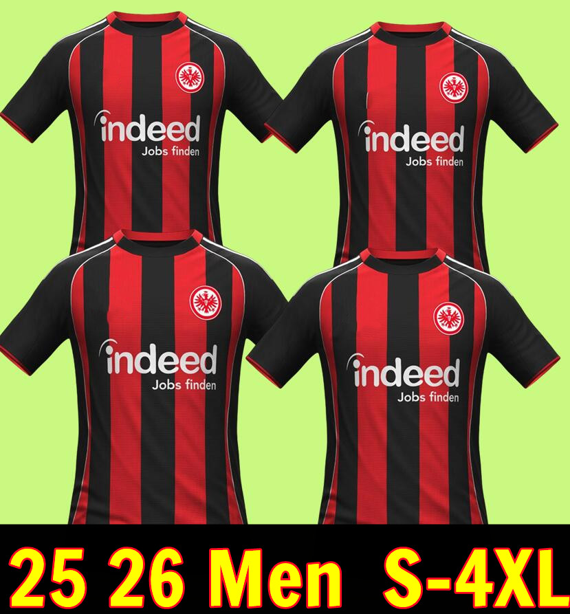 25 26 Eintracht Frankfurt Soccer Jerseys 125 th EKITIKE MARMOUSH DINA EBIMBE KNAUFF M.GOTZE CHAIBI SKHIRI RODE KOCH 2024 2025 Football mens kids kit 125th black golds