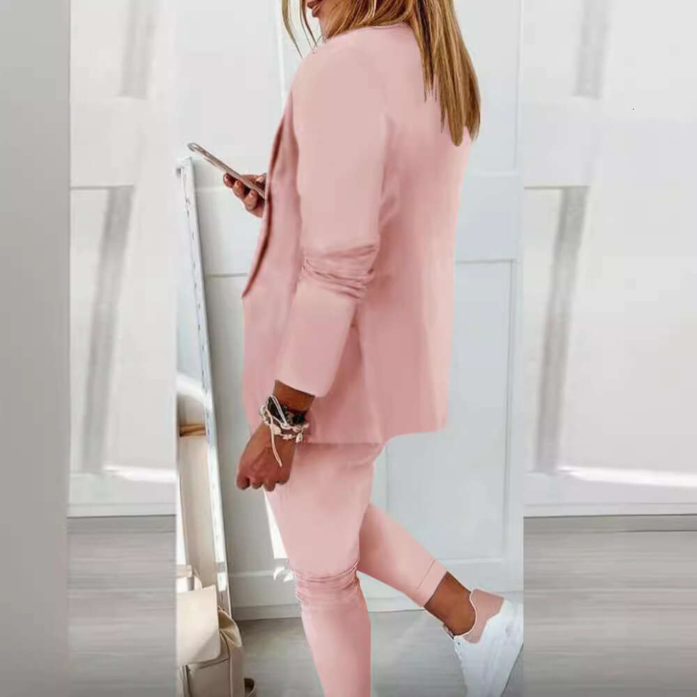 2025 New Casual Fashion Suit Women's Blazer Set