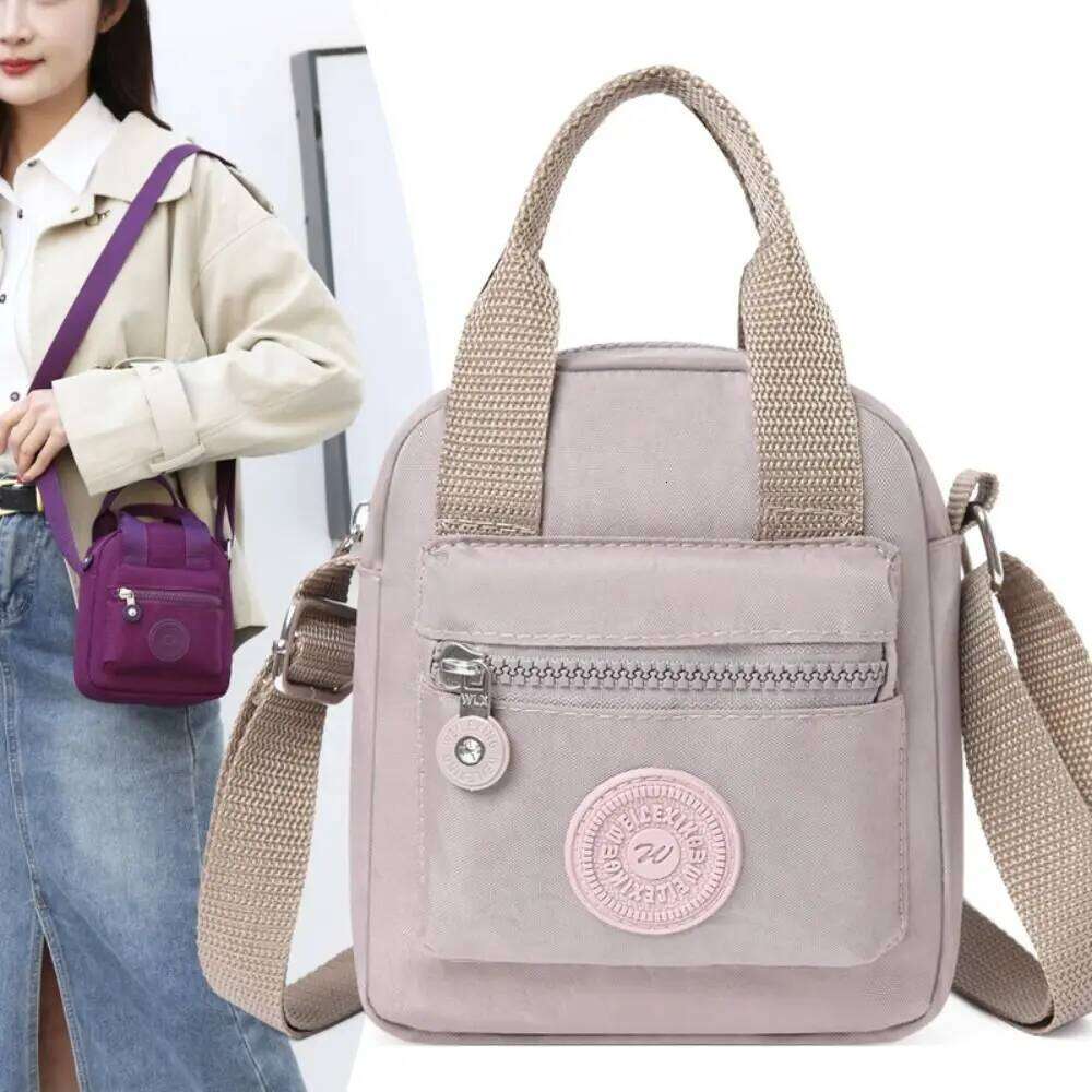 New 2024 Small Shoulder Nylon Women Mobile Phone Mini Female Messenger Purse Lady Wallet Crossbody Bag Woman Hand Bags