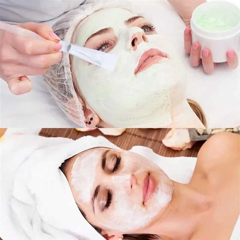 12PCS Facial Mask Transparent Crystal Rod Soft Skin Care Eyelash Brush For Face Mask Application Mask z250527SG5Z