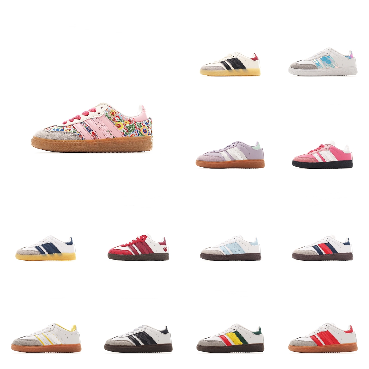 Designer youth boys girls smabashoes pink floral shoes Kids sneakers trainers Outdoor Shoes 2025 Best quality Grade school Trainer Sneakers US6C-US5Y