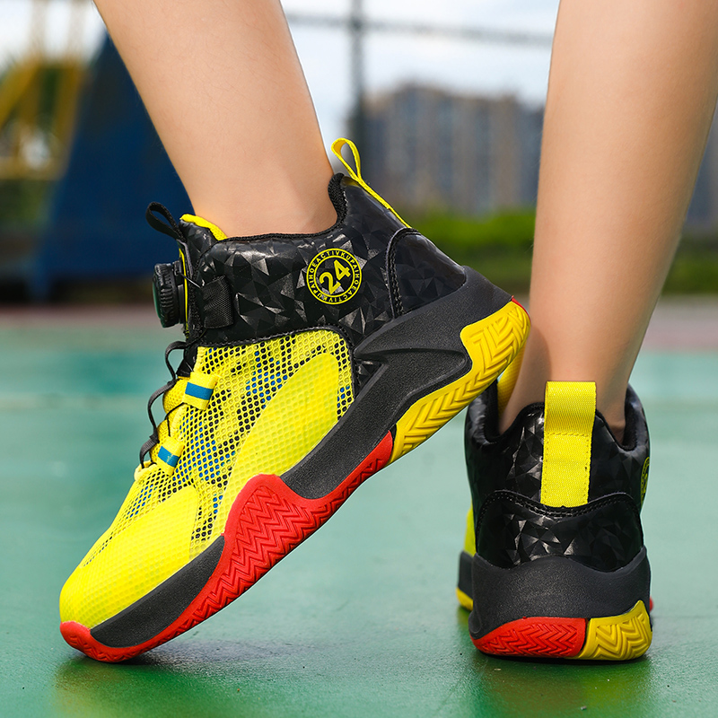 New Kids Men Basketball Shoes Street Basketball Boots Train Athletes Waterproof Luxury Boys Cushion Breathable Sports Sneakers