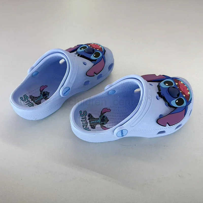 Disney New Disney Cartoon Anime Lilo Stitch Cro Boys Girls Adult Casual Beach Non-Slip Breathable Fashion Latest Beach Shoes Gift W250527