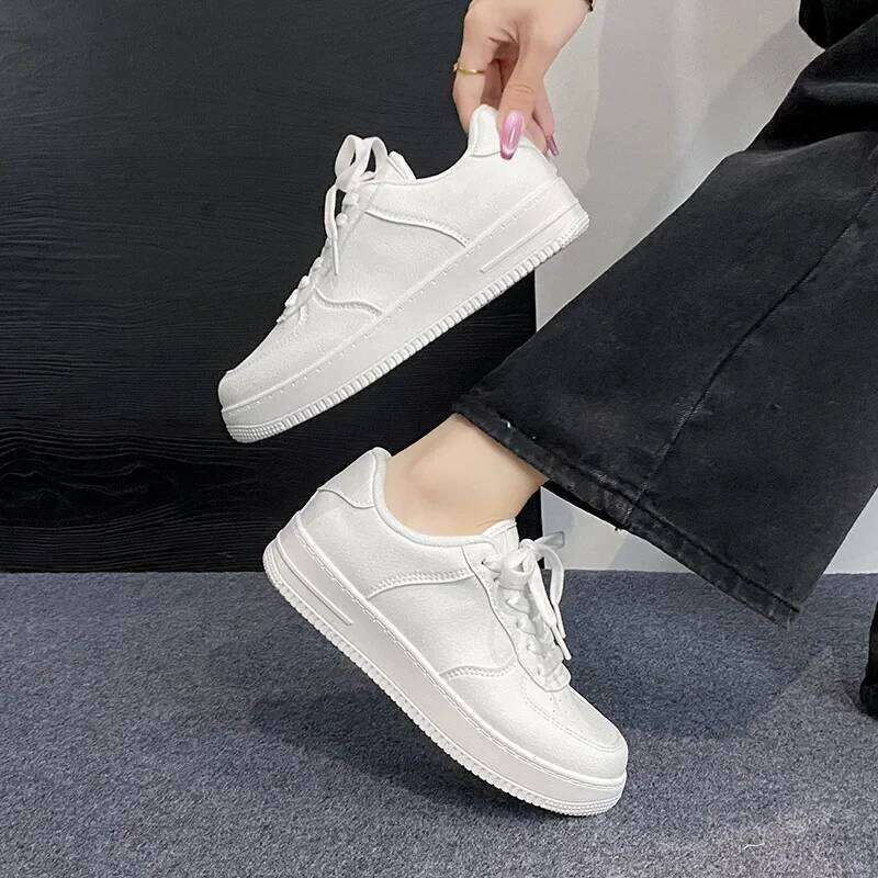 Spring Autumn New Style Women's Korean Version Soft Sole Light eight Casual Sports Shoes Student EVA Insoles Rubber Outsole