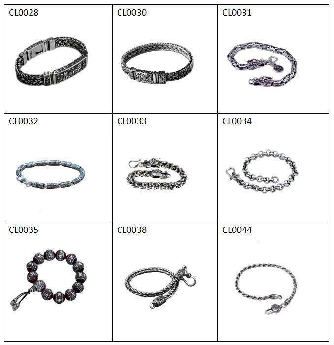 Real Pure Sterling Sier Jewelry Mens Vintage Handmade Braided Chain Bracelet