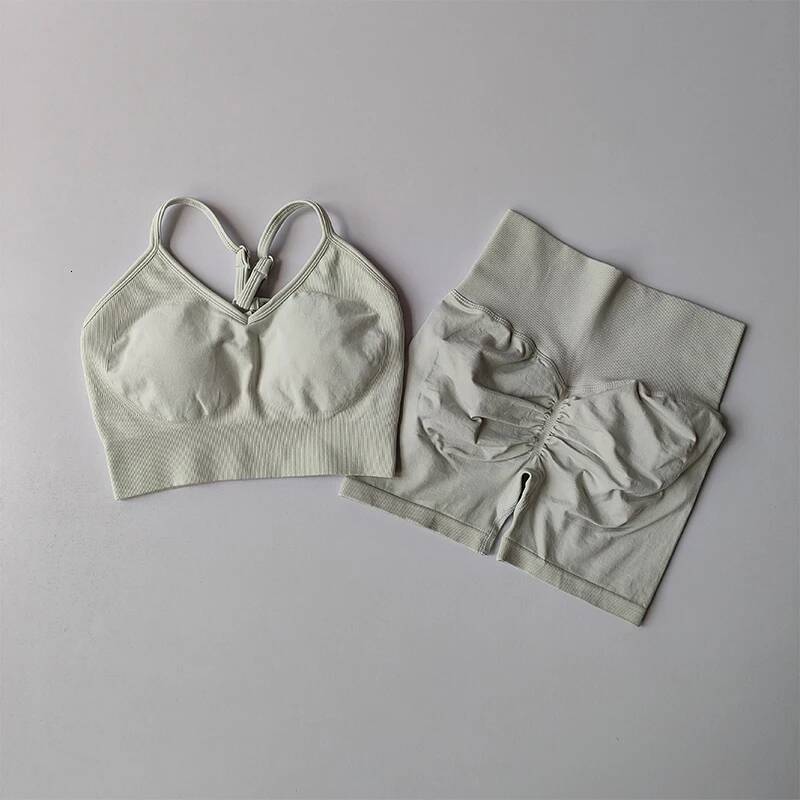 Butt Fiess Shorts Lifting Set for Women's Elastic Breathable Quick-drying Sports Underwear Beautiful Back Yoga Suit