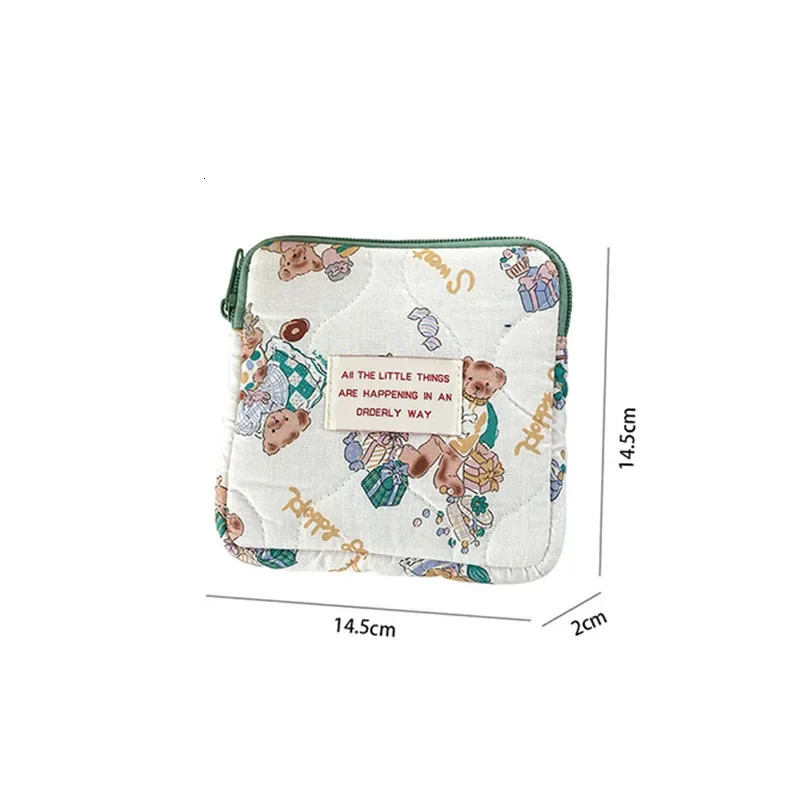 Coin Purse Jewelry Organizer Credit Card Pouch Case Girls Diaper Sanitary Napkin Storage Bag Nylon Sanitary Pads Package Bags 250526