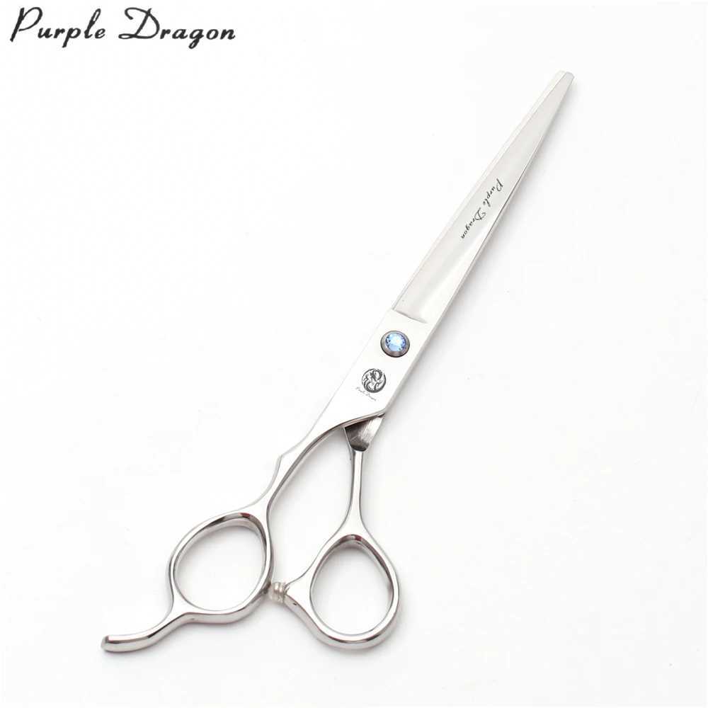 Left-Hand 7.0 JP Stainless Purple Dragon Shiny Animal Shears Straight Scissors Thinning Shears Curved Shears Pet Scissors Z3006 R250527