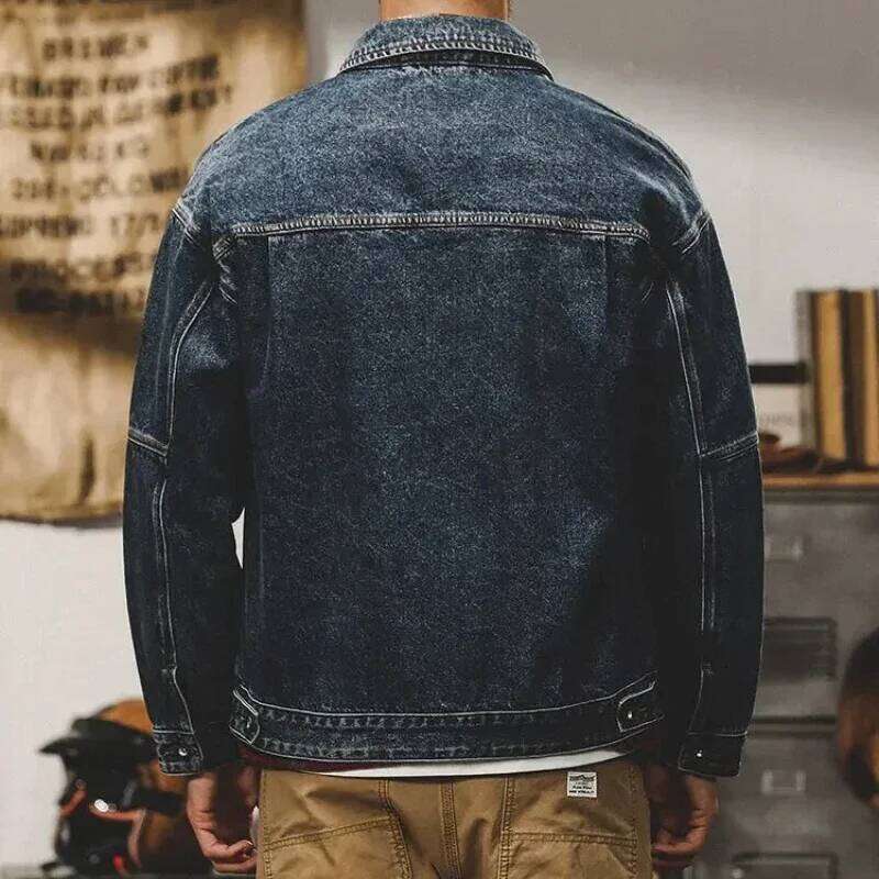 Winter 2024 Loose Cowboy Coat For Men Trendy Washed Low Price Y2k New In Casual Denim Jackets Man Korean Popular Clothes Lxury