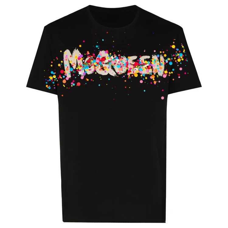 2025 Summer Brand Printed Short Sleeve T-shirt Round Neck T-shirt Half Sleeve for Both Men and Women Z250527