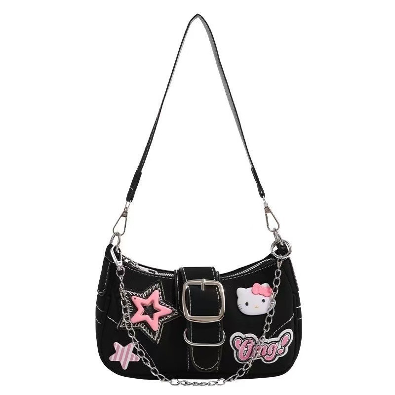 Top brand high-quality new free designer bag, spicy girl star rectangular underarm shoulder bag, new free designer bag