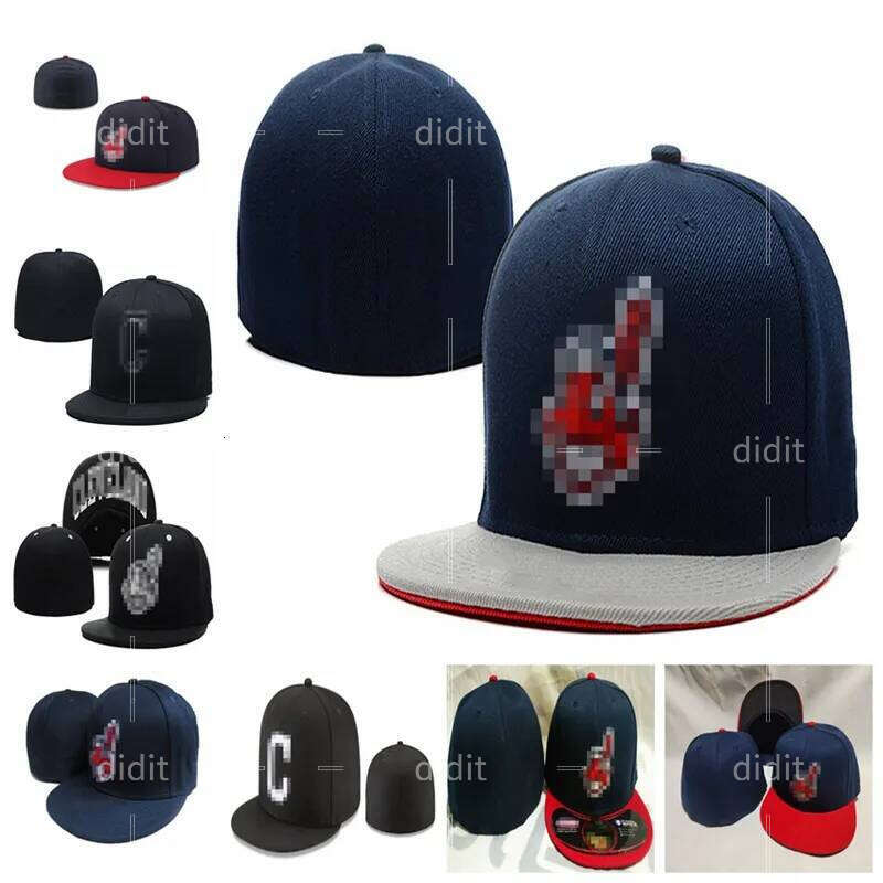 Indians- C letter Baseball caps summer style Brand s chapeus men women pop hip hop sports Full Closed Fitted Hats