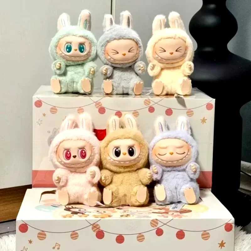 Labubu The Monsters Heartbeat Macaron Enamel Face Blind Box PVC Figurine Tabletop Ornament Kawaii Doll Birthday Christmas Gift M250525