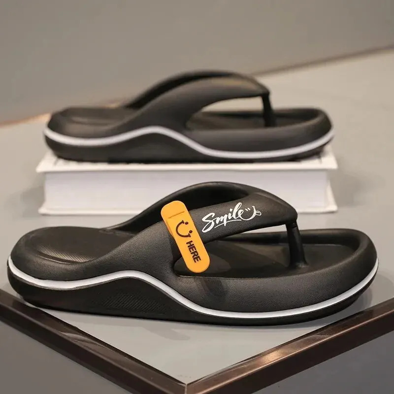 Flip Flops Mens Thong Sandals Summer Men Shoes Thick Bottom EVA Non-slip Slide Slippers Outdoor Indoor Couples Shoes 250526