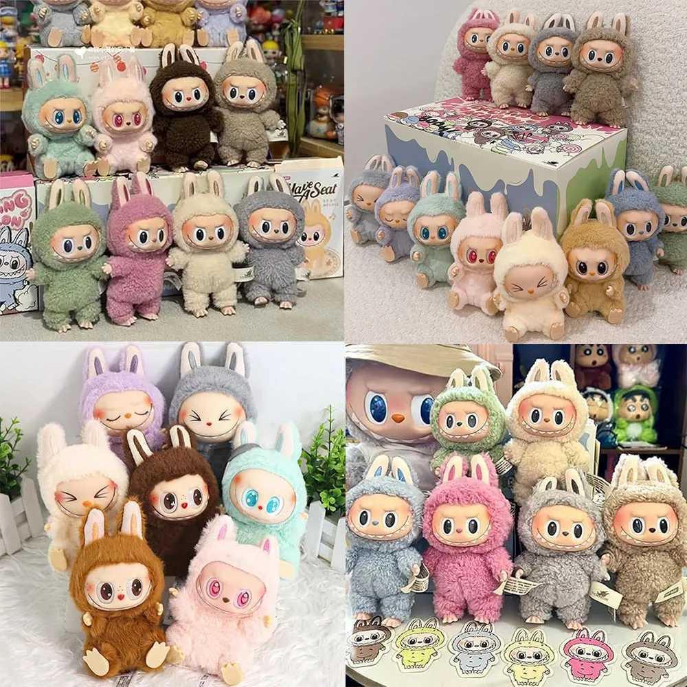 Labubu Blind Box Big Energy Plush Figure Doll Keychain Backpack Hanging Key Pendants Decoration Gift Stress-Relieving Accessory W250526